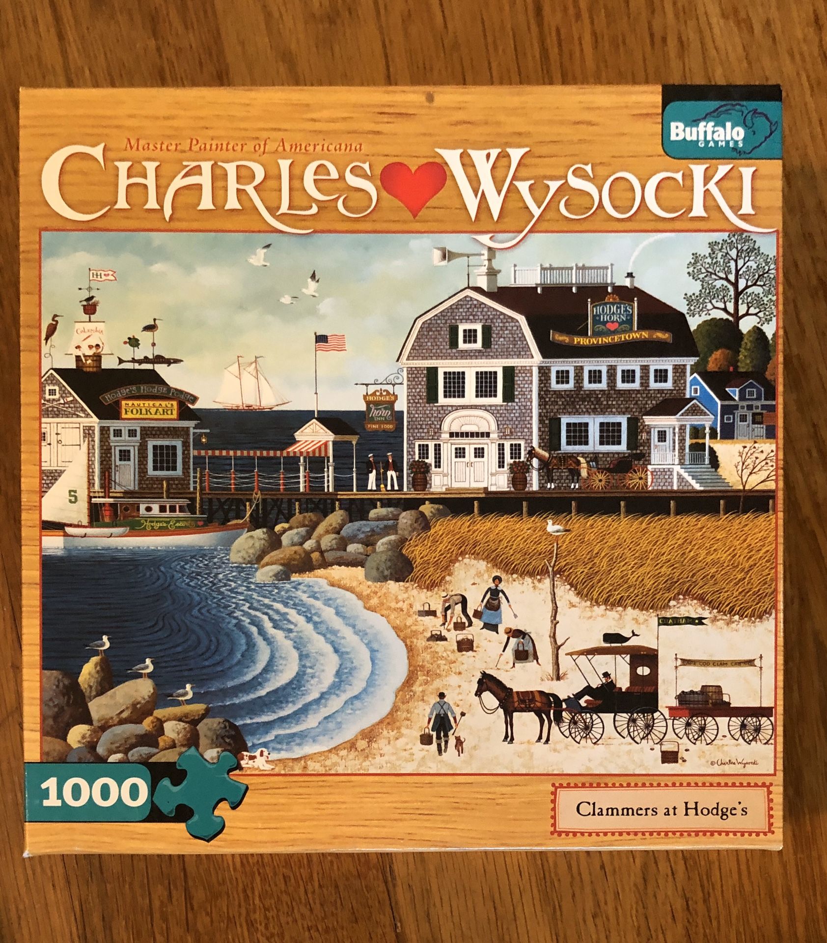 Puzzle 1000 pieces Charles Wysockis “Clammers at Hodge’s”