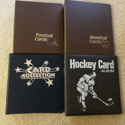 4 sports or trading card binders