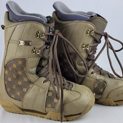 Burton Emerald Women's Snowboard Boots Brown Gold Size 9 Matrix 3
