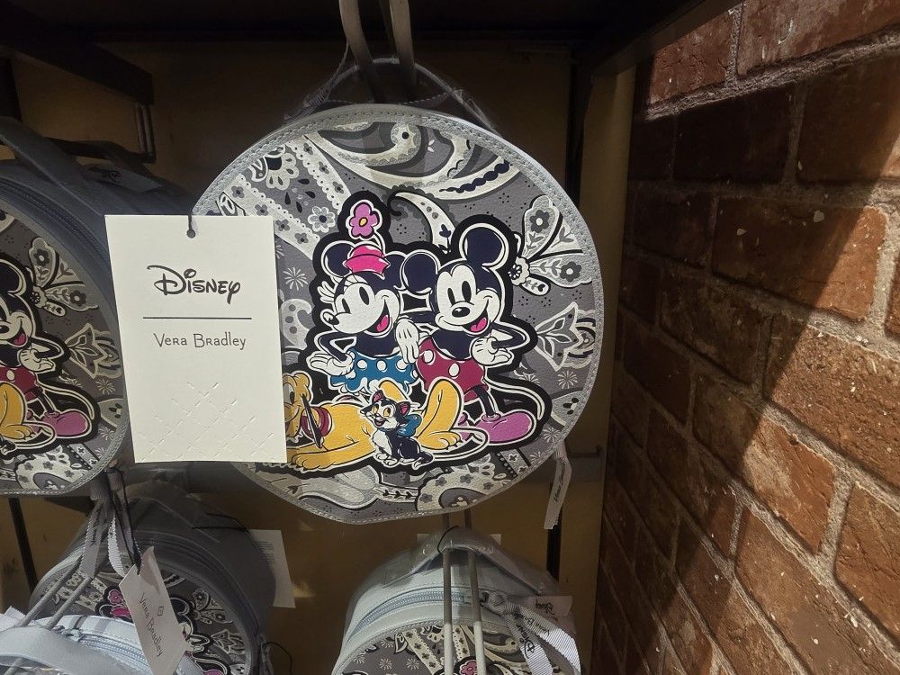 NWT Vera Bradley Disney Whimsy Cosmetic Bag Mickey Mouse Minnie Mouse Pluto