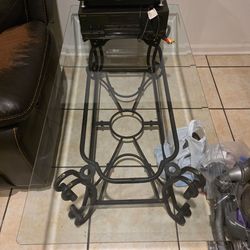 Glass coffee and side table