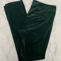 Green Suede Pants