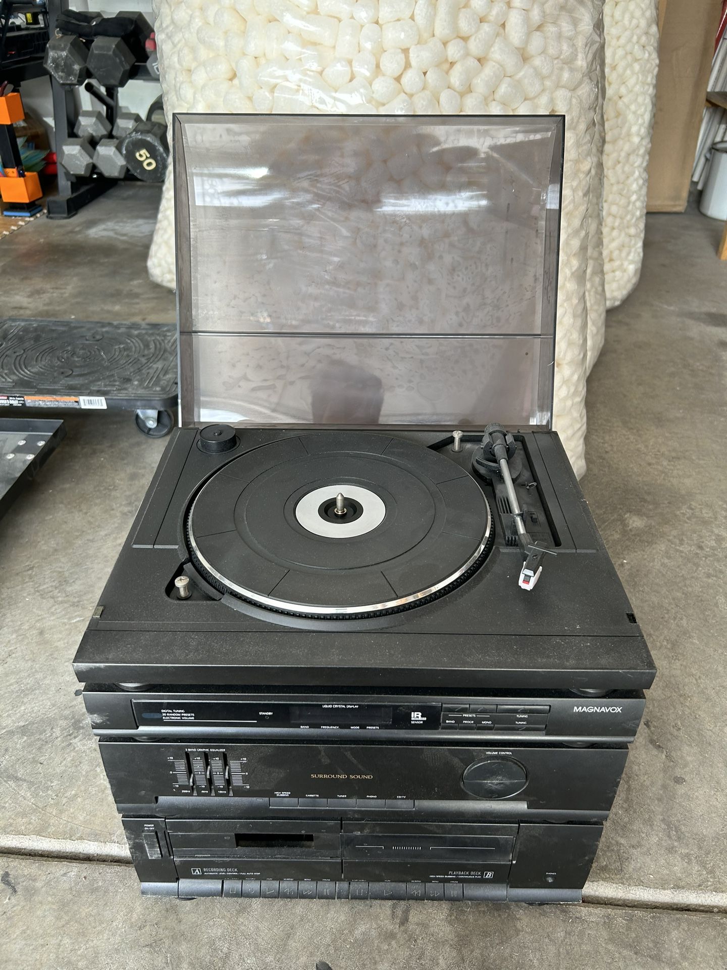 vintage Magnavox Vinyl stereo system