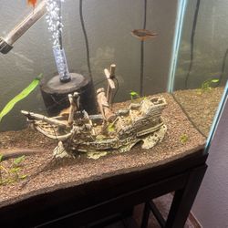 Fun  Sunken Ship For aquarium 