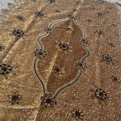 Hand-Embroidered Table Cover