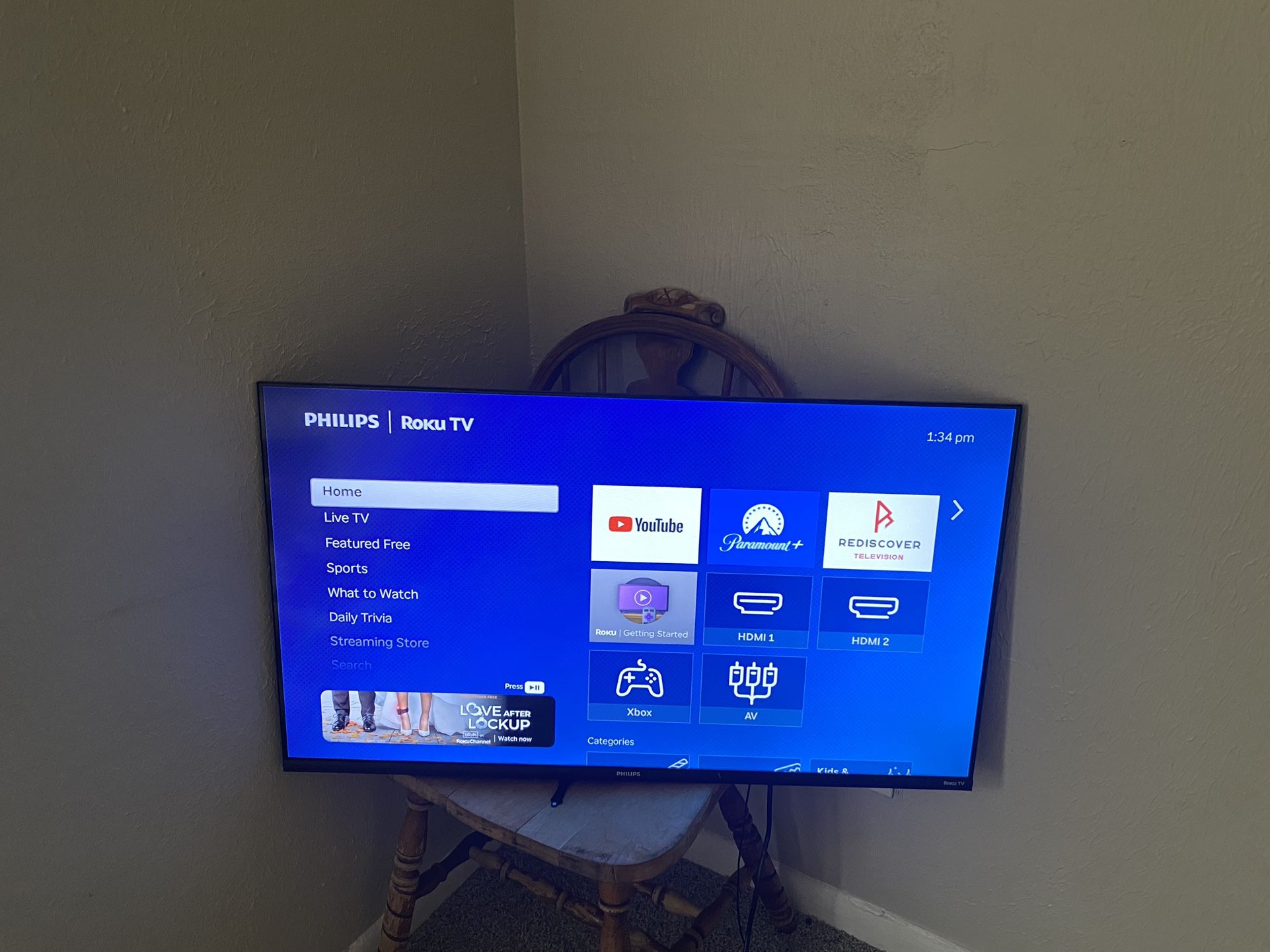 phillips 40 inch flat screen 