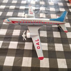 Vintage Friction Metal Airplane Toy