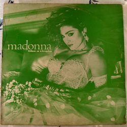 Madonna Like a Virgin Green Sleeve Vinyl Record