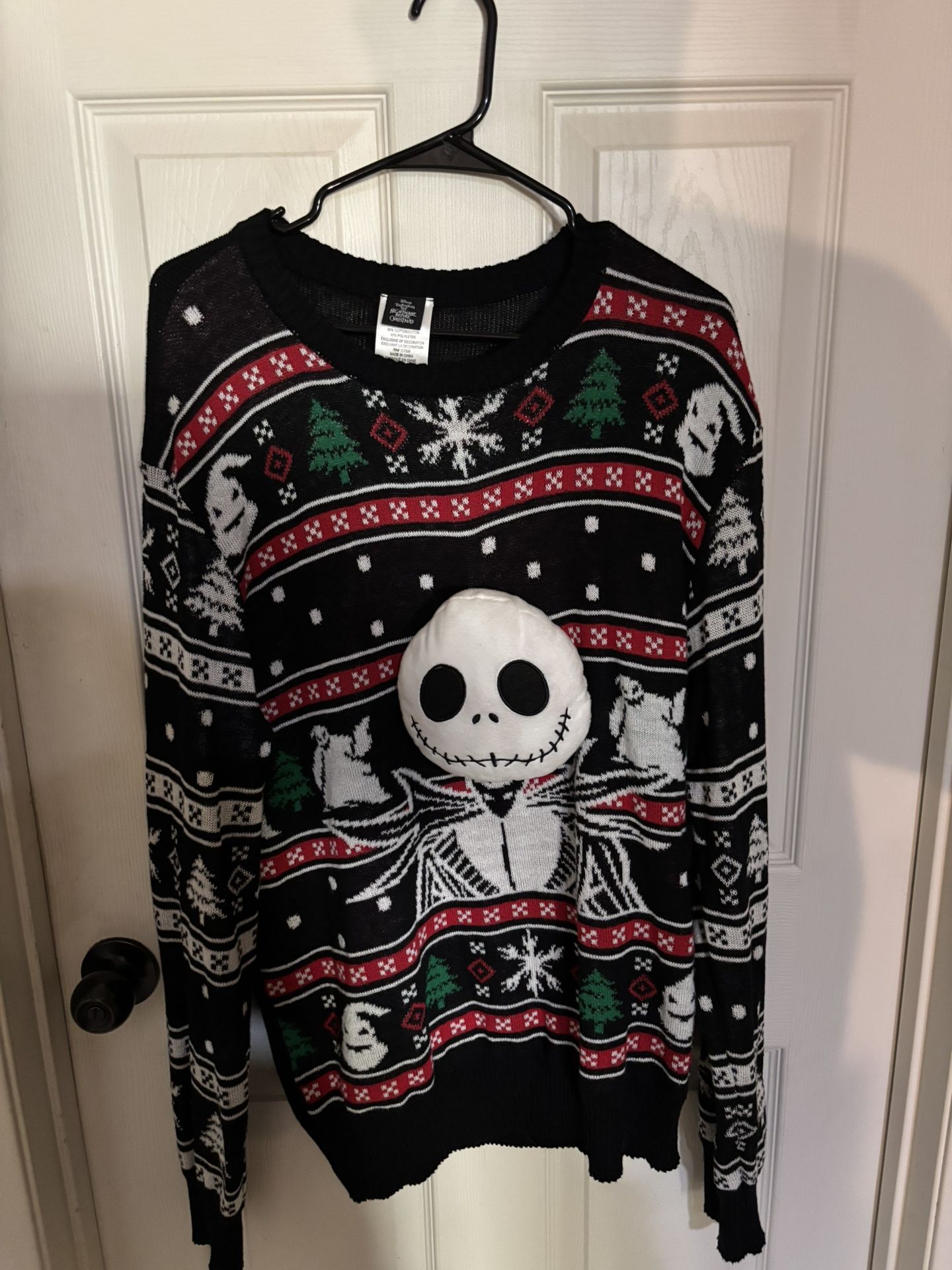 Men’s Jack Skellington Ugly Christmas Sweater