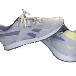 Purple And Pastel Yellow Reebok Shoes