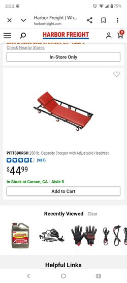 Harbor freight creeper