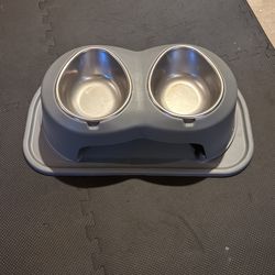 Dog Food & Water Bowl
