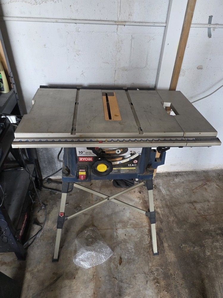 10" RYOBI Table Saw And Stand