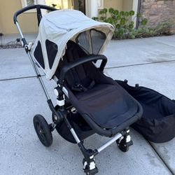 Used (very new) Bugaboo Cameleon3 Stroller + Baby Bassinet + Sun Canopy