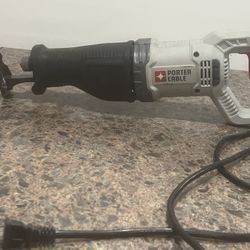 PORTER-CABLE PCE360 7-1/2 Amp Variable Speed Reciprocating. Pre owned in good with minor cosmetic blemishes. These blemishes are in the form of minor 