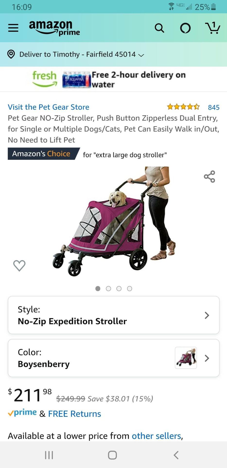 Large dog stroller