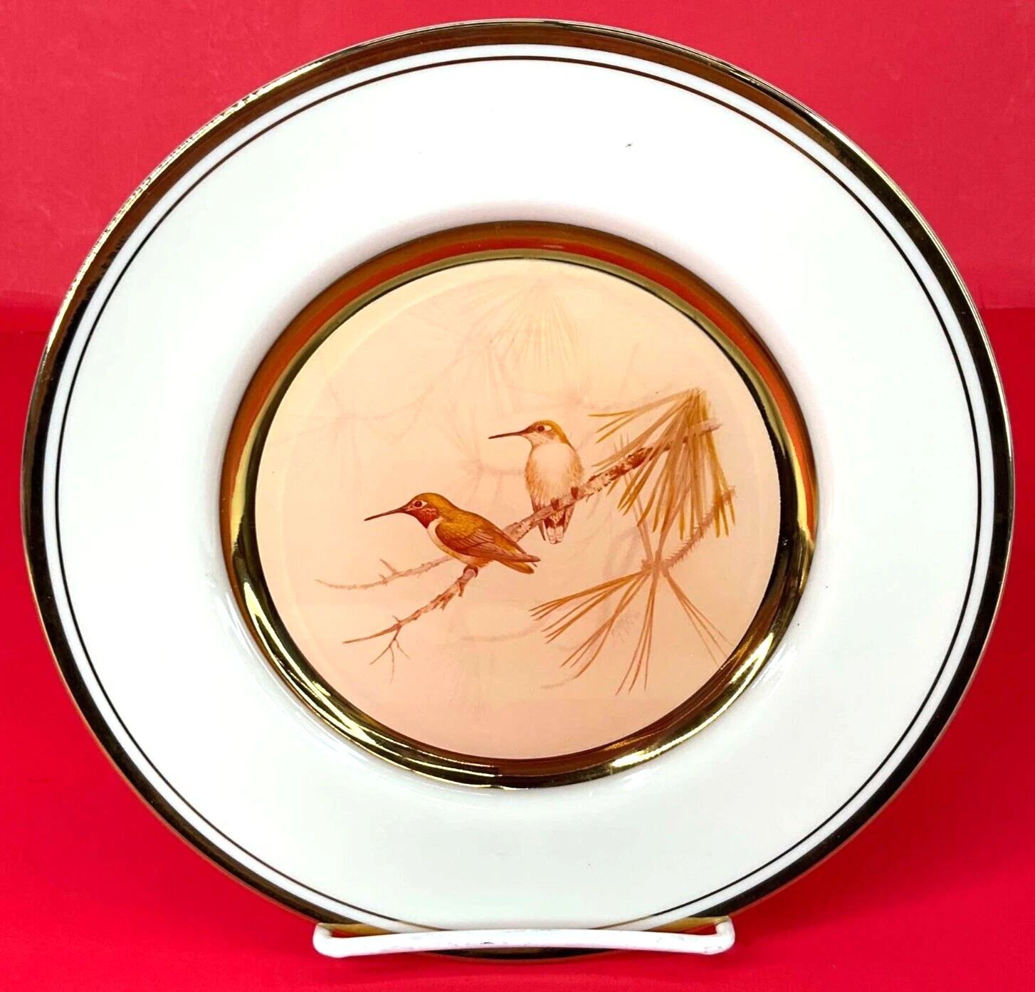 Vintage 86' Broad Tailed Hummingbird Collector's Plate