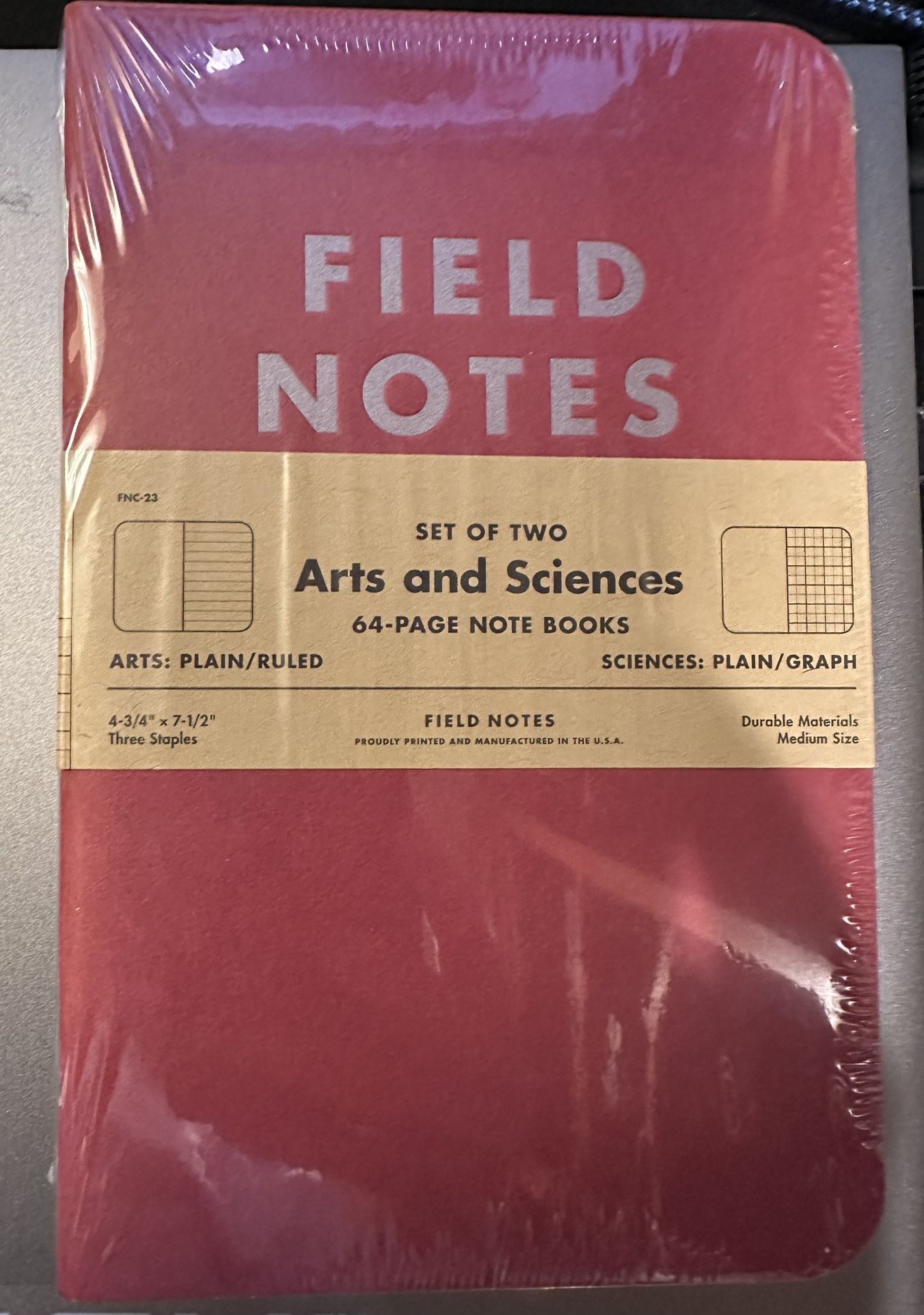 Field Notes Summer 2014 FNC-23 Arts & Sciences (Sealed) 4-3/4” X 7-1/2”
