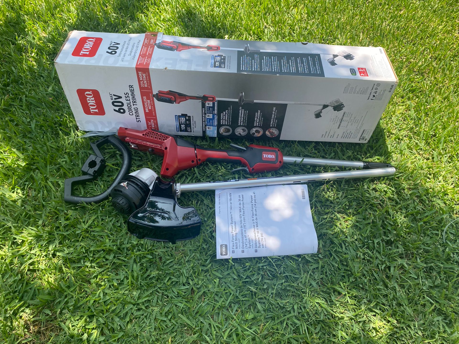 Toro Flex Force 16 in. 60 V Battery String Trimmer(Tool Only)