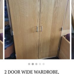 2 DOOR WIDE WARDROBE, VERY NICE, LOW AND WIDE (HOME34)