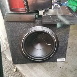 1 Car Tv ,2  Amps & A sub Woofer Speaker