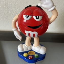 M&MS MM Red Chocolate Candy Character Figure Candy Dispenser 2012 Collectible 