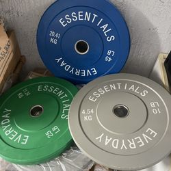 Olympic Weight Set – 45 lb + 25 lb + 10 lb (Total 160lbs)