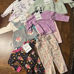 12 Month Girls Clothing Lot - Halloween Pajamas 