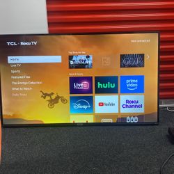 50” TCL Roku Smart TV w/ Wall Mount 