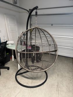 Patio Hanging Egg Swing Chair
