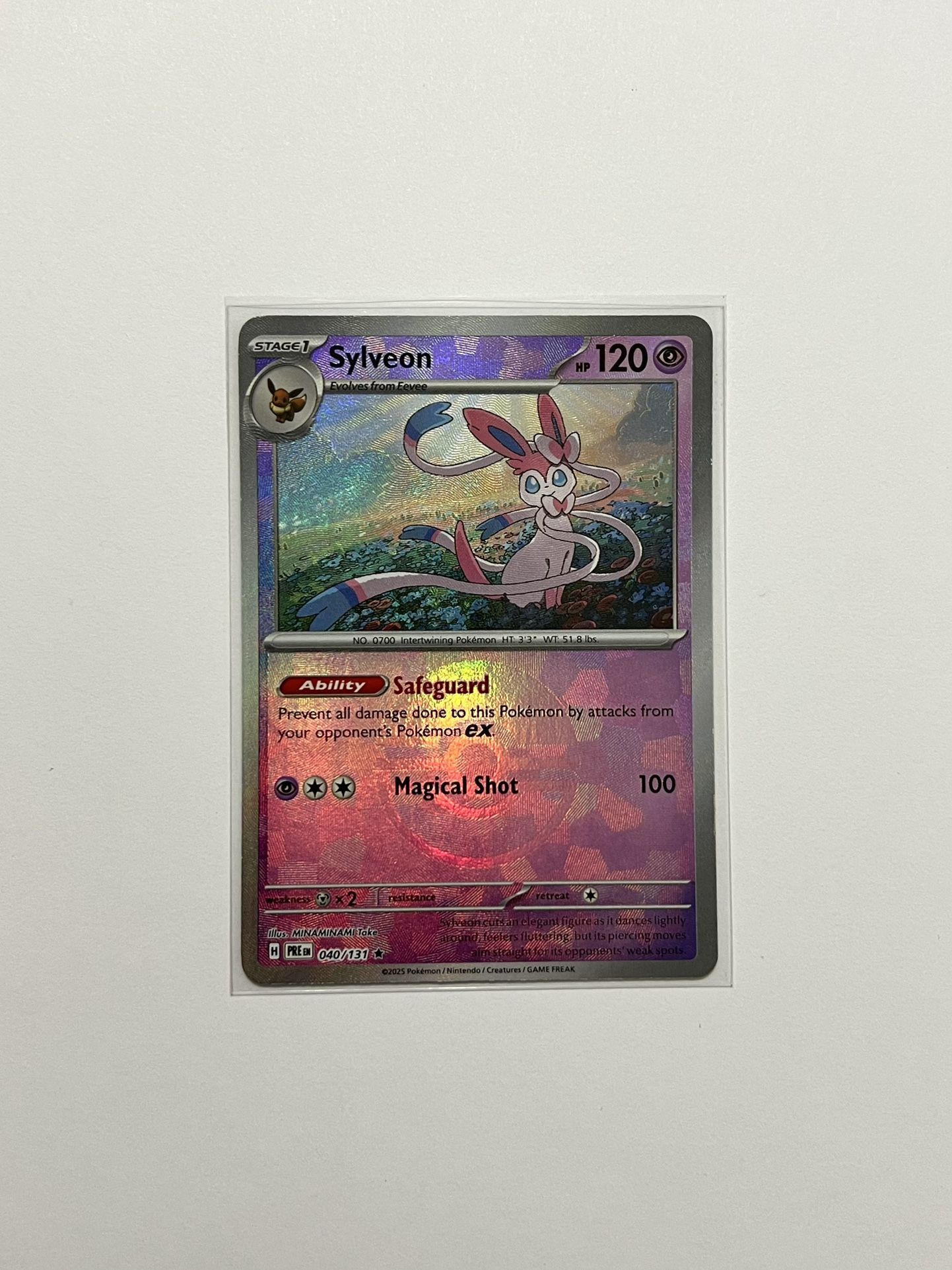 Sylveon [Poke Ball] 40/131 Reverse Holo Rare Prismatic Evolutions  M NM