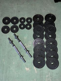 TELK Adjustable Dumbbell Weight Set – Cast Iron Plates – Great Condition