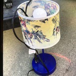 Small avengers table lamp