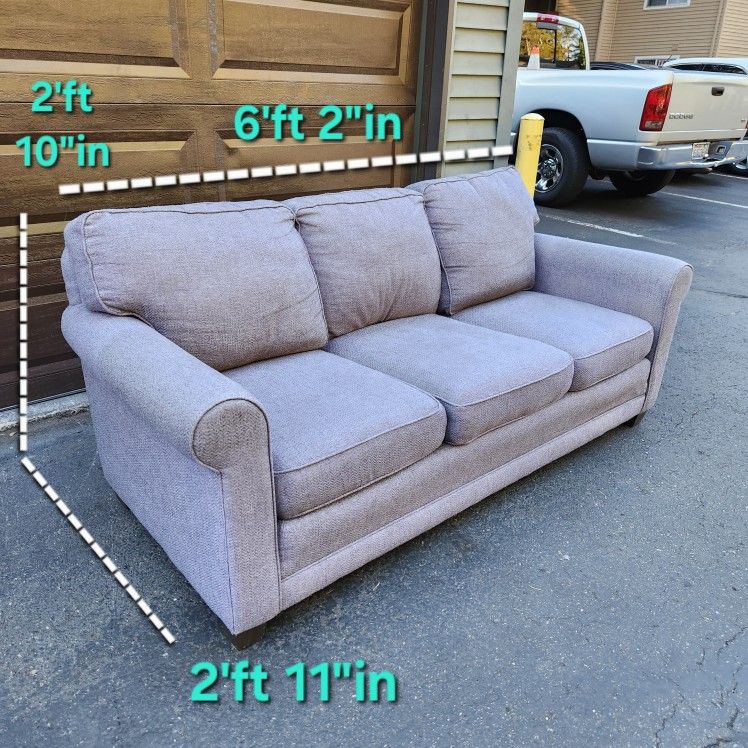Free Delivery | Gray Smith Brothers 3 Seat Sofa/Couch