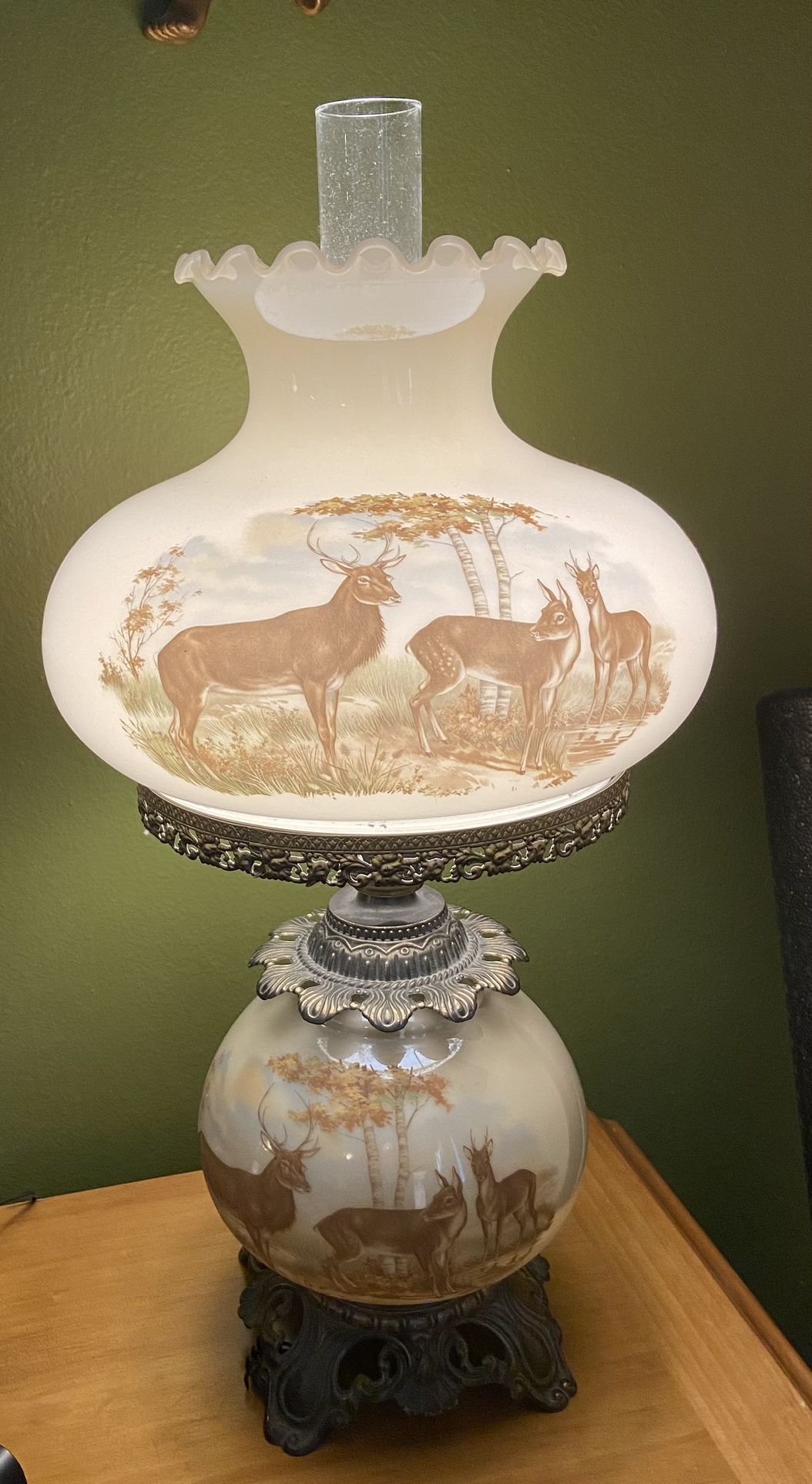 Beautiful Antique Deer lamps