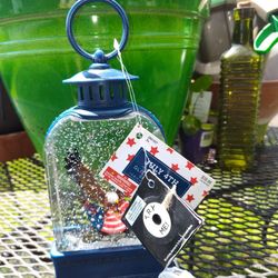Glittery lantern, Battery Operated Lantern , Lights Up