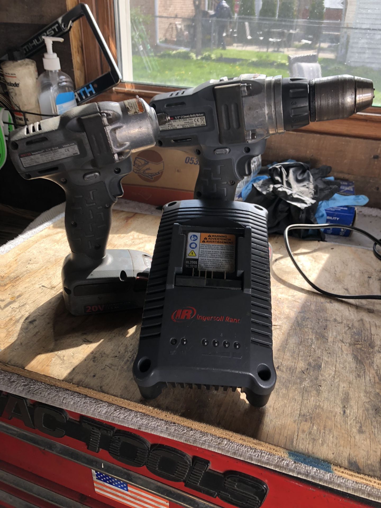Ingersoll Rand 20 Volt Cordless 1/2” Drill And 3/8” Impact With Charger