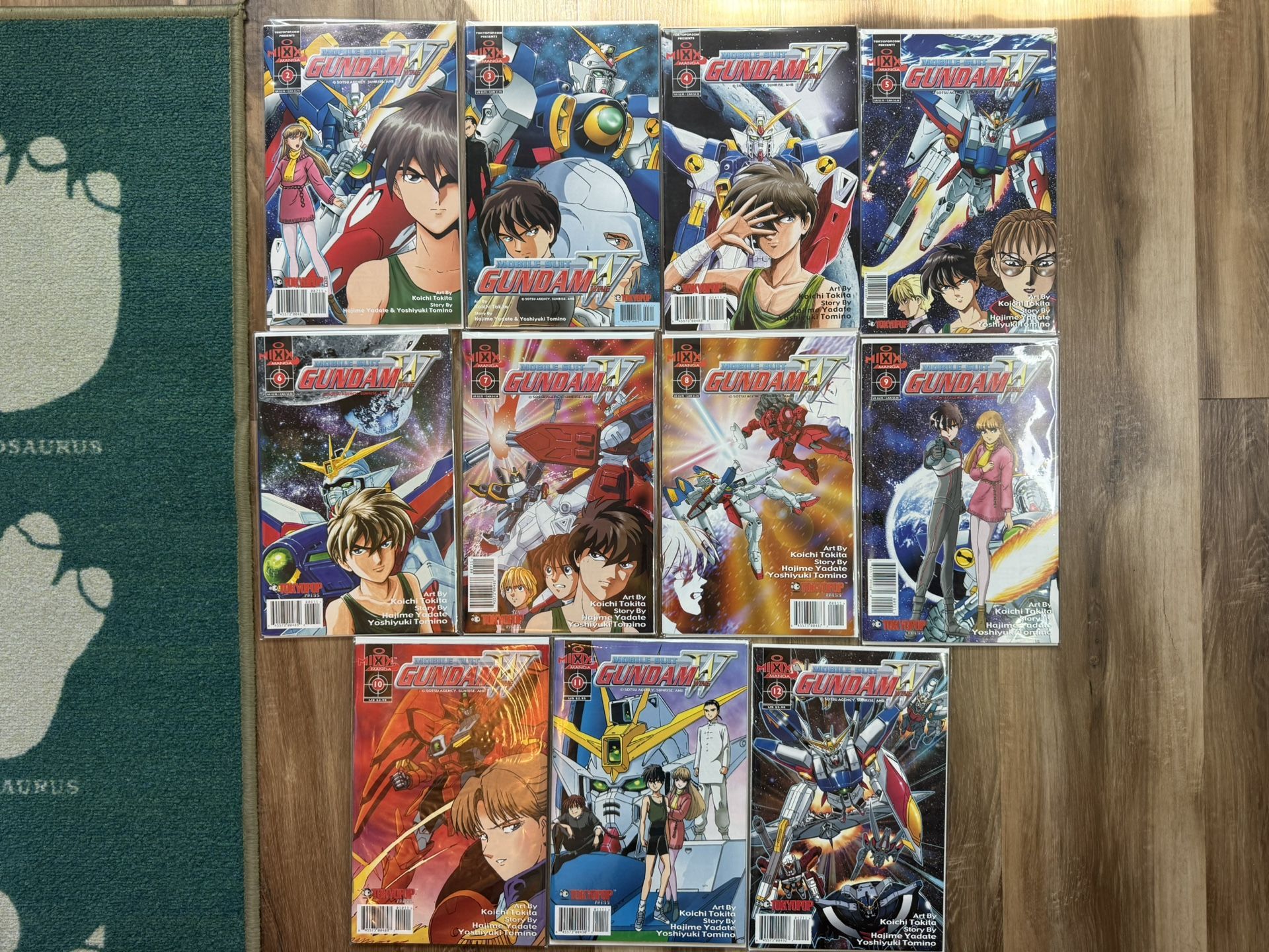 Mobile Suit Gundam Wing Comic Collection 2-12 Almost Complete Set 2001 B&B VG+