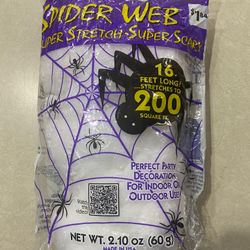 Halloween Decor Fake Spider Web