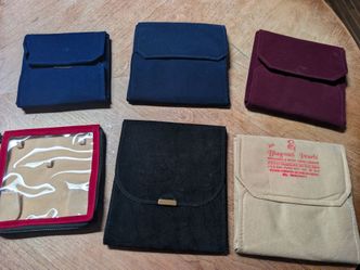 Jewelry Pouches and Cases Set of 6