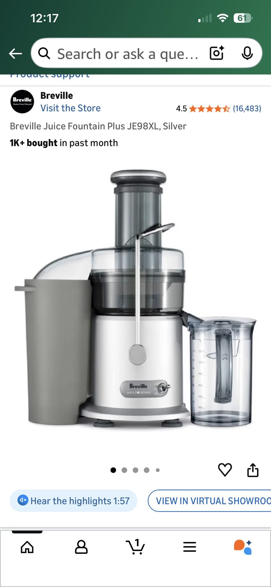 Juicer Breville $30