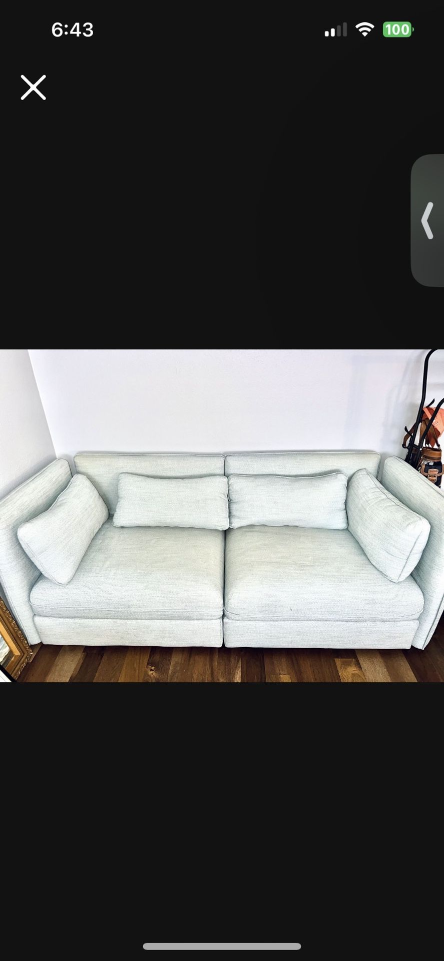Light Blue IKEA Couch