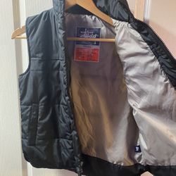 Stussy Puffer Vest Size Small