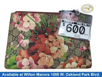 Gucci Floral Pouch Multi-color Wallet
