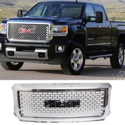 14-15 GMC Sierra 1500 Denali Style Chrome Front Grill