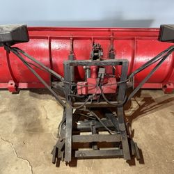 older style Western hydraulic snow plow