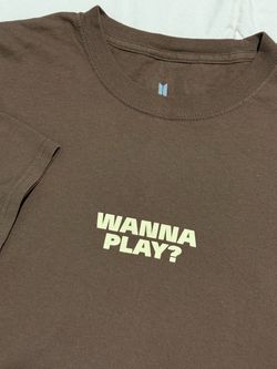 BTS 'Wanna Play?' Brown Graphic T-Shirt