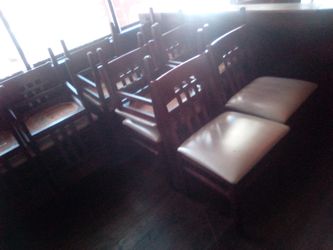 Restaurant Dining  Mahogany Wood chairs , and tables