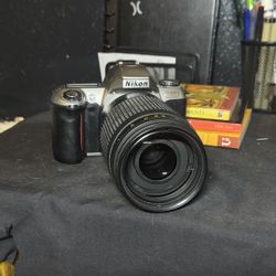 Nikon N65 35mm Film Camera + Nikon 70–300mm Zoom Lens