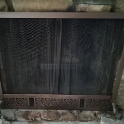 Vintage Fireplace Screen